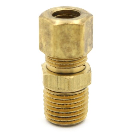 Thrifco Plumbing No. 68 5/16 Inch x 1/4 Inch Lead-Free Brass Compression MIP Adapte 4401356
